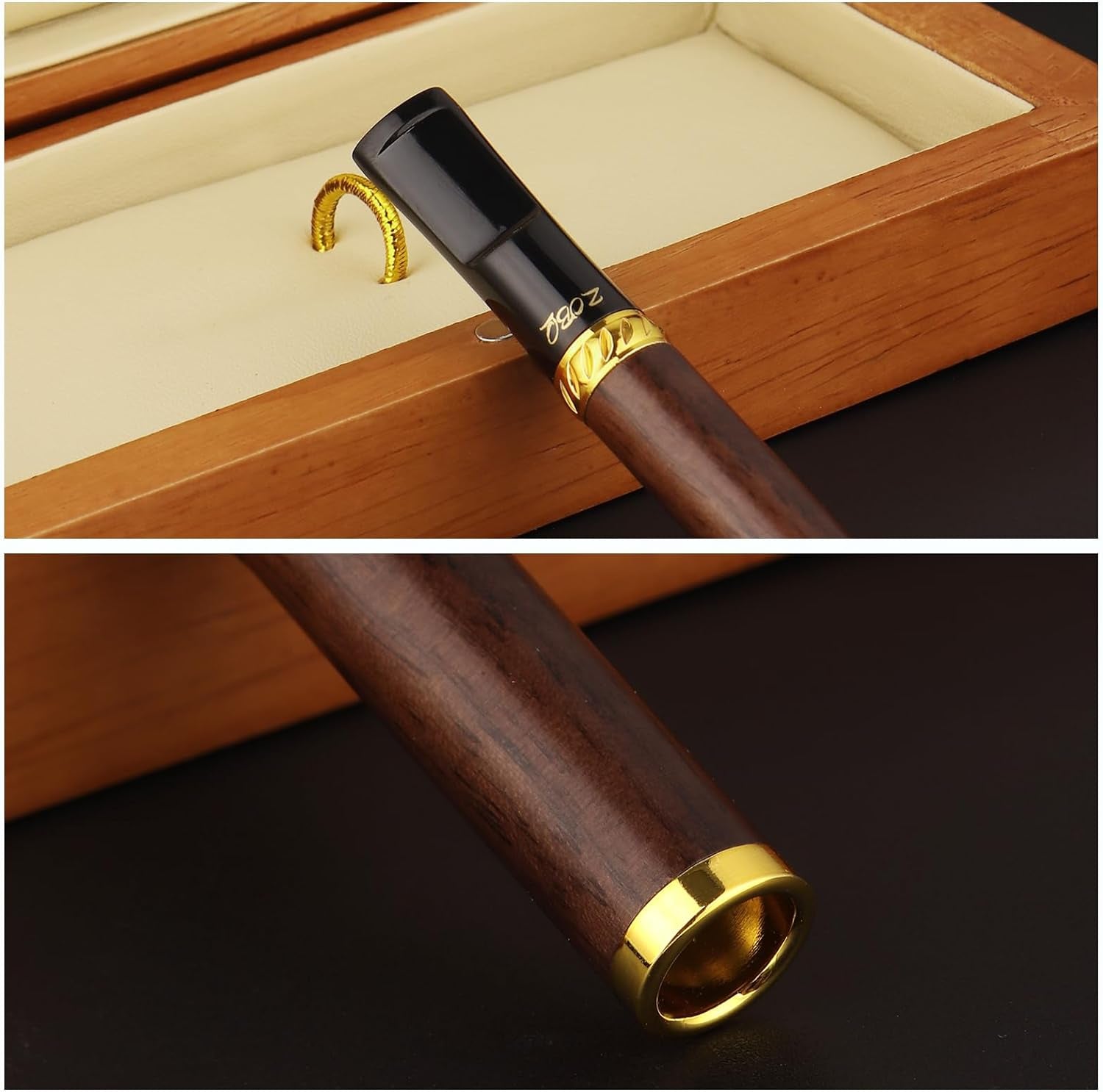 Reusable and Washable Cigarette Filter,Handcrafted Solid Wood and Food-Grade Plastic, Gift for Boyfriend, Father, with Wooden Gift Box,Perfect for Smokers,Cigarette Filter Reduces Tar and Nicotine