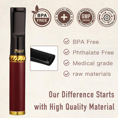 Reusable and Washable Cigarette Filter,Handcrafted Solid Wood and Food-Grade Plastic, Gift for Boyfriend, Father, with Wooden Gift Box,Perfect for Smokers,Cigarette Filter Reduces Tar and Nicotine