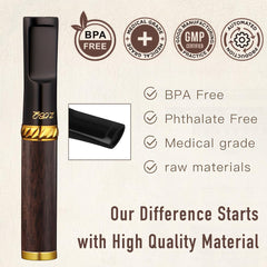 Reusable and Washable Cigarette Filter,Handcrafted Solid Wood and Food-Grade Plastic, Gift for Boyfriend, Father, with Wooden Gift Box,Perfect for Smokers,Cigarette Filter Reduces Tar and Nicotine